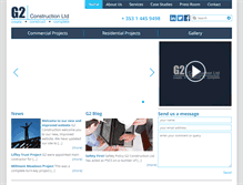 Tablet Screenshot of g2construction.ie