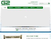 Tablet Screenshot of g2construction.com